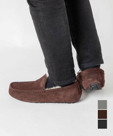 アグ UGG 1101110 メンズ モカシン M ASCOT メンズ シューズ M アスコット ボア ウール スエード 通勤 通学 普段使い おしゃれ 靴 防寒 ファー あったか カジュアル 履きやすい 歩きやすい 男性もこもこ シンプル オフィス 保温 ブラック エスプレッソ グレー 23.0～29.0cm