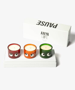 Aj nCh}[` ANYA HINDMARCH Set of 3 Mini Candles Eyes in Natural Wax ACY ~j Lh Zbg 5050925196437 Lh jZbNX