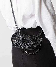 バレンシアガ BALENCIAGA LE CAGOLE MINI BAG SILVER CHAIN ル カゴール ミニバッグ シルバーチェーン 695814 1VG9Y ショルダーバッグ レディース バッグ
