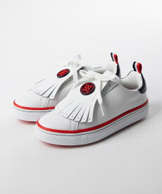 ジーフォア G/FORE G4LA23EF50 シューズ CONTRAST ACCENT KILTIE DSRPT GOLF SHOE メンズ レディース ゴルフ雑貨 コントラストアクセント キルティ ゴルフシューズ スニーカー レザー レースアップ 快適性 ジーフォー G FORE サポート スノー 23.0〜25.5cm