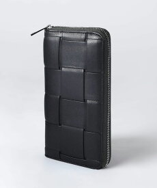 ギオネ GUIONNET 長財布 PG-101B BOLD TILE ボールドタイル 財布 ラムレザー 収納力 大容量 長サイフ イントレチャート ラム革 レザー長財布 レディース ラウンドファスナー ロングウォレット 革 シンプル