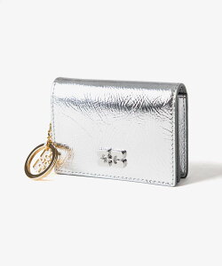 �K�j�[ GANNI Bou Flap Card Holder Metallic �{�E �t���b�v �J�[�h�z���_�[ ���^���b�N A6393 �J�[�h�P�[�X ���f�B�[�X ���z ����
