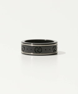グッチ GUCCI 225985 I19A1 リング ICON THIN BAND IN 18KT WHITE GOLD AND BLACK SYNTHETIC CORUNDUM メンズ レディース アクセサリー 指輪 シンバンド ホワイトゴールド アイコン ギフト プレゼント エレガント お祝
