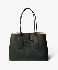 �����V���� LONGCHAMP Le Roseau �� ���] L Tote bag L �g�[�g�o�b�O 10060HPN 001 �V�����_�[�o�b�O ���f�B�[�X �o�b�O �m���[�� �u���b�N