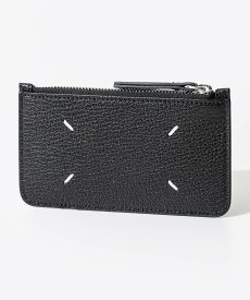 メゾン マルジェラ MAISON MARGIELA SA1VX0003 P4806 カードケース CARD HOLDER ZIP EW メンズ レディース 4ステッチ カードホルダー フラグメントケース ウォレット レザー コインケース ミニ財布 ビジネス パスケース ロゴ 通勤 通学 コンパクト ギフト ブラック