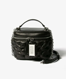 メゾン マルジェラ MAISON MARGIELA SB2WD0091 P6434 ハンドバッグ GLAM SLAM VANITY BAG レディース バッグ グラム スラムエンブロイダリー バニティバッグ ナンバリングロゴ レザー お出かけ ギフト プレゼント 鞄 ブラック