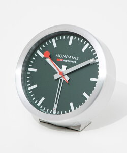 モンディーン MONDAINE TABLE AND ALARM CLOCK 置き時計 アラーム A997 MCAL 46SBV2 66SBV2 86SBV2 16SBB ALUMINIUM BRUSHED メンズ レディース 時計 テーブルクロック 12.5cm