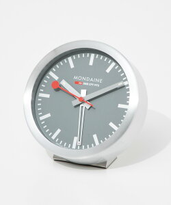 fB[ MONDAINE TABLE AND ALARM CLOCK uv A[ A997 MCAL 46SBV2 66SBV2 86SBV2 16SBB ALUMINIUM BRUSHED Y fB[X v e[uNbN 12.5cm