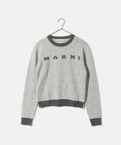 }j MARNI KIDS COLLECTION MK107AF LbYRNV WOOL CASHMERE CREW NECK SWEATER E[JV~A N[lbN Z[^[ M00993 M00ML jbg  fB[X gbvX lOK