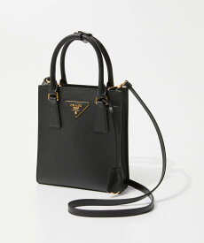 プラダ PRADA 1BA358 NZV ショルダーバッグ SAFFIANO MINI TOTE BAG レディース バッグ ハンドバッグ ミニバッグ サフィアーノ ルクス レザー トライアングルロゴ クロスボディ 鞄 お出かけ クリスマス ギフト プレゼント ブラック