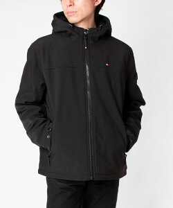 �g�~�[�q���t�B�K�[ TOMMY HILFIGER FILLED SOFT SHELL �t�B�[���h �\�t�g �V�F�� 156AP477 �W���P�b�g �W�b�v�A�b�v ���{�A ���S �����Y �A�E�^�[