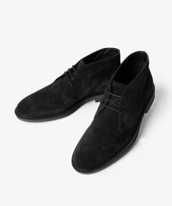 トッズ TOD'S XXM45A00D80RE0 ブーツ メンズ シューズ デザートブーツ スウェードレザー ロゴ ラウンドトゥ レースアップ スエード 靴 ブラック 24.5〜25.0cm