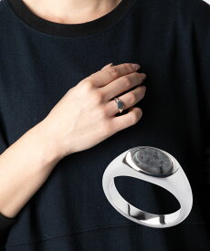 トムウッド TOM WOOD JOE RING LARVIKITE ジョー ラルビカイト 101506 リング 指輪 レディース メンズ ユニセックス アクセサリー