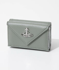 ヴィヴィアンウェストウッド Vivienne Westwood 51150009 S000D 三つ折り財布 RE-VEGAN GRAIN ENVELOPE BILLFOLD WITH POCKET レディース 財布 イエロー グリーン ブラック