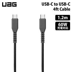 UAG USB-C TO USB-C 4ft P[u 1.2m USB[dP[u 60W[dΉ UAG-CBL-CC4F-BK/GY [G[W[ Type-c ^Cvc v iPhone iPad