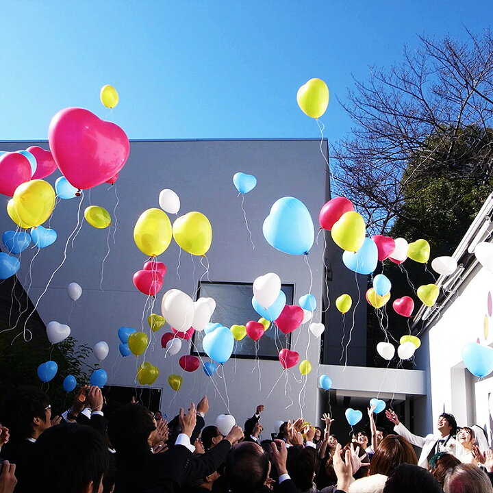 楽天市場 バルーンリリース 60本 結婚式 ウェディング 二次会 イベント 風船飛ばし 東京都心対象サービス ジュエルカラー レインボー 港区 中央区 品川区 目黒区 渋谷区 新宿区 千代田区 バルーン電報のユーバルーン
