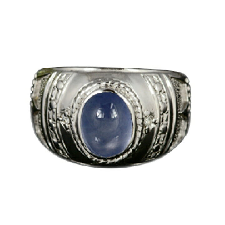 楽天市場】【選べる地金】スターサファイヤ リング 2ct K10WG/K18WG  