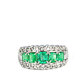 【選べる地金】エメラルド リング 1.0ct K10WG/K10YG/K18WG/K18YG