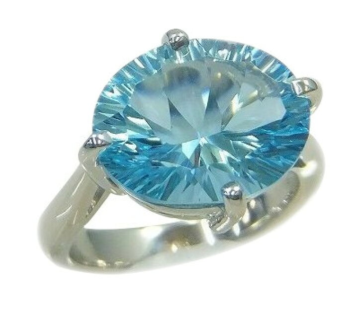 楽天市場】【選べる地金】ブルートパーズ リング 3.5ct Pt100/K10WG  