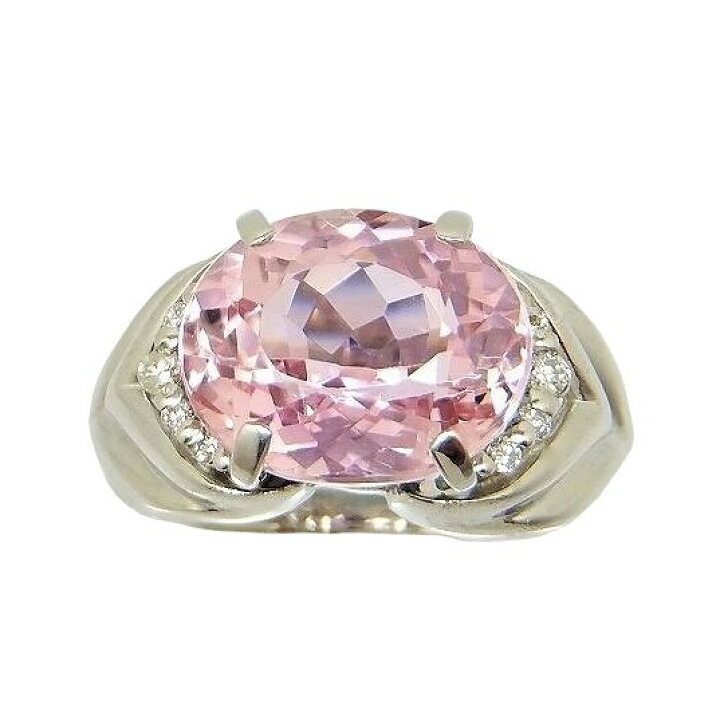 楽天市場】【選べる地金】クンツァイト リング 6.0ct 大粒 Pt900/K10WG 