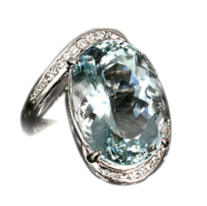 楽天市場】【選べる地金】アクアマリン リング 10ct Pt900/K18WG/K18YG  