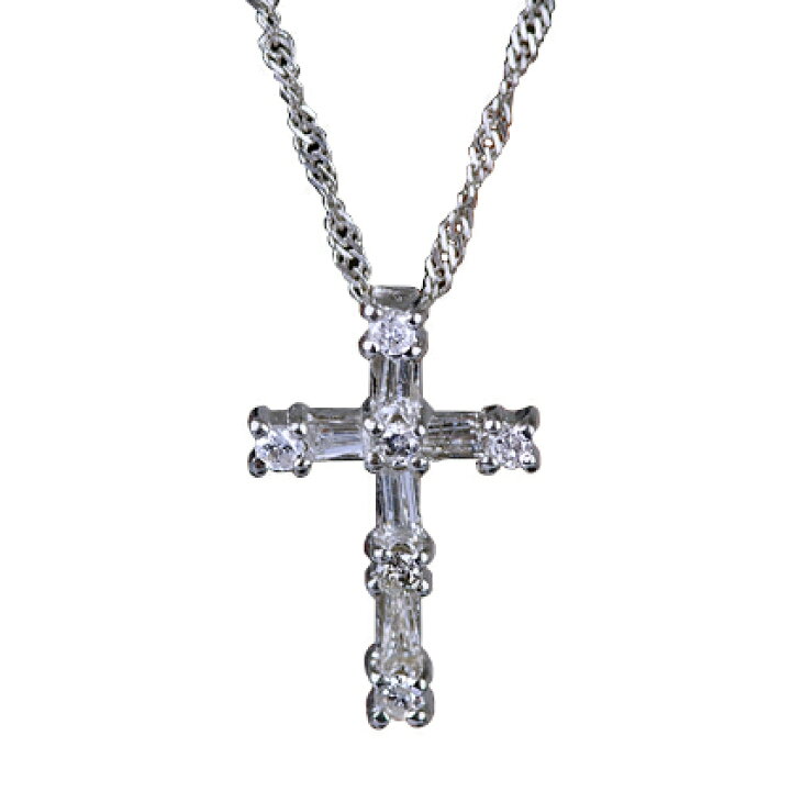楽天市場】ダイヤモンド クロス ペンダント 0.2ct Pt900 十字架【限定1 