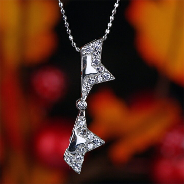 楽天市場】【選べる地金】ダイヤモンド 2wayペンダント 0.25ct K18WG 