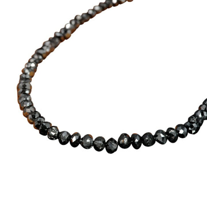 楽天市場】ブラックダイヤモンド ネックレス 20ct K18WG : ubazakura