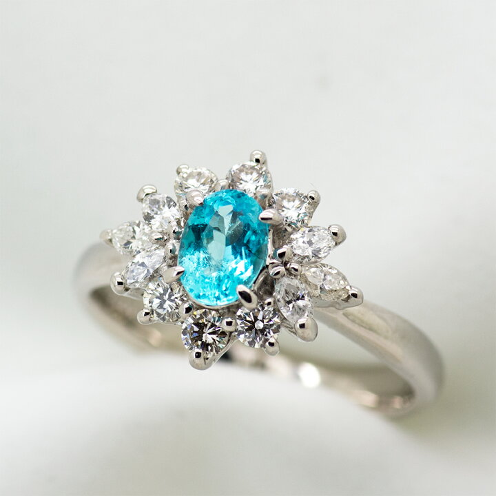 楽天市場】パライバトルマリン リング 0.51ct Pt900【数量限定 