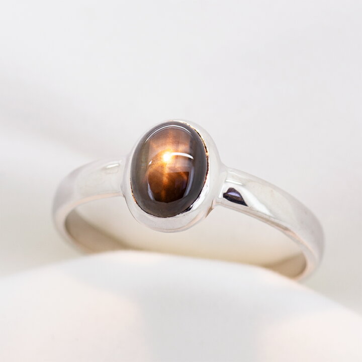 楽天市場】【選べる地金】ブラックスターサファイヤ 一粒リング 1.0ct  