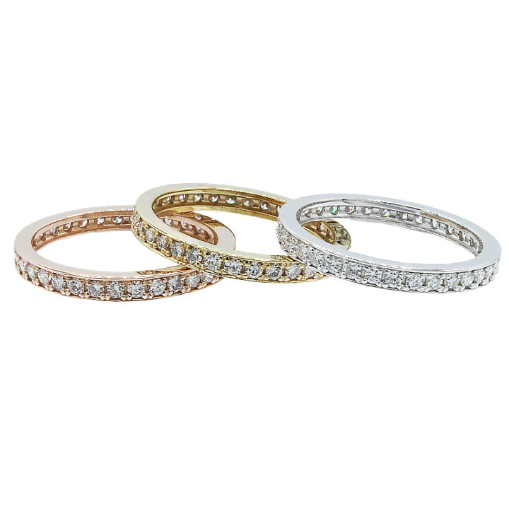 楽天市場】【選べる地金】ダイヤモンド フルエタニティ リング 0.5ct 