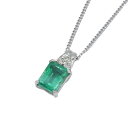 【再販】【選べる地金】エメラルド ペンダント 1.5ct Pt900/K18WG/K18YG