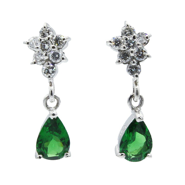 楽天市場】【新作】グリーンガーネット ダイヤモンド ピアス 0.72ct  