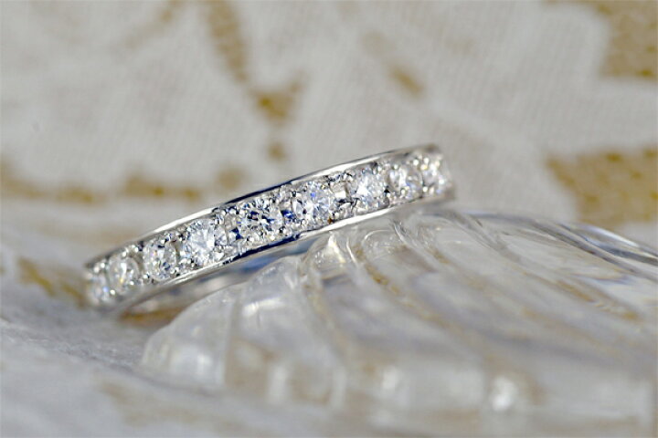 楽天市場】ダイヤモンド フルエタニティ リング 1.0ct K18WG K18YG 