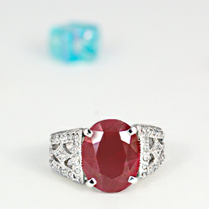 値下げ！！☆ 天然 ルビー 1.03ct うつむき 大粒 ダイヤモンド0.55 リング 