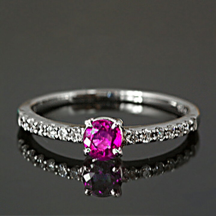 楽天市場】【選べる地金】ルビー リング 0.3ct K18WG/K18YG : ubazakura 