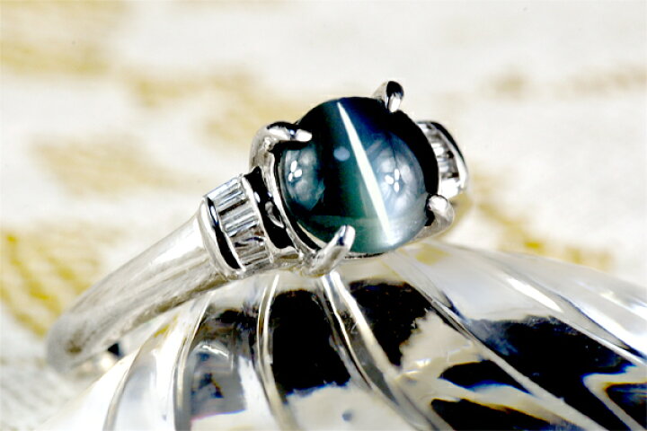 楽天市場】アレキサンドライト キャッツアイ リング 1.0ct Pt900  