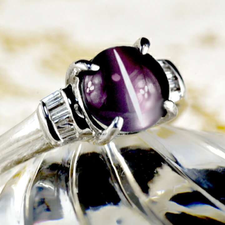 楽天市場】アレキサンドライト キャッツアイ リング 1.0ct Pt900  