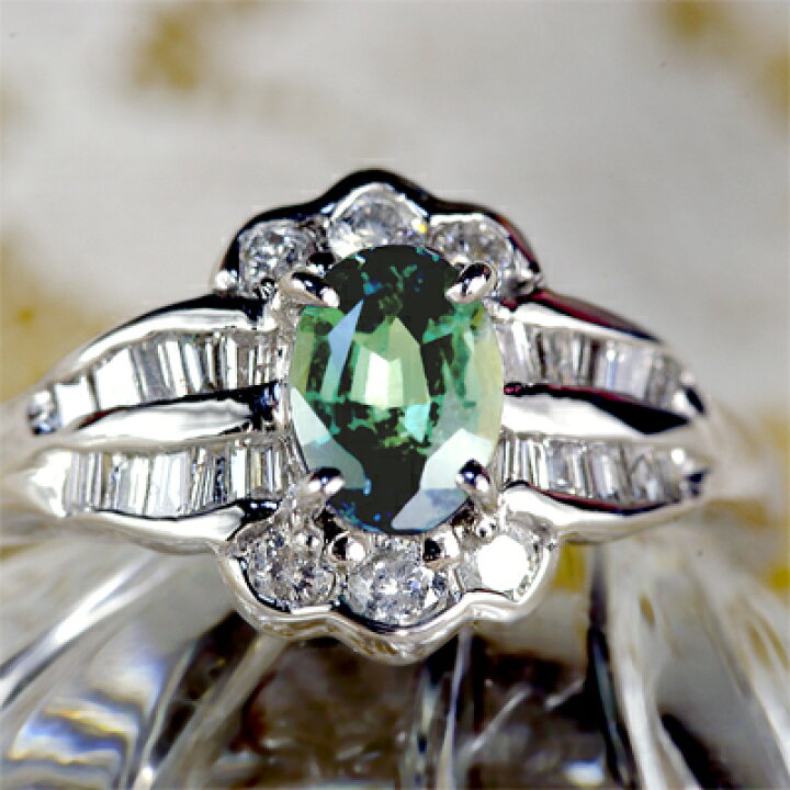 楽天市場】アレキサンドライト リング 0.5ct Pt900 : ubazakura