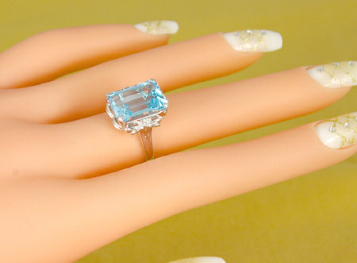 楽天市場】【選べる地金】ブルートパーズ リング 8.0ct SV925/K10WG  