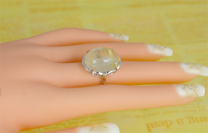 楽天市場】ルチルクォーツ リング 20ct SV925 超大粒 : ubazakura 