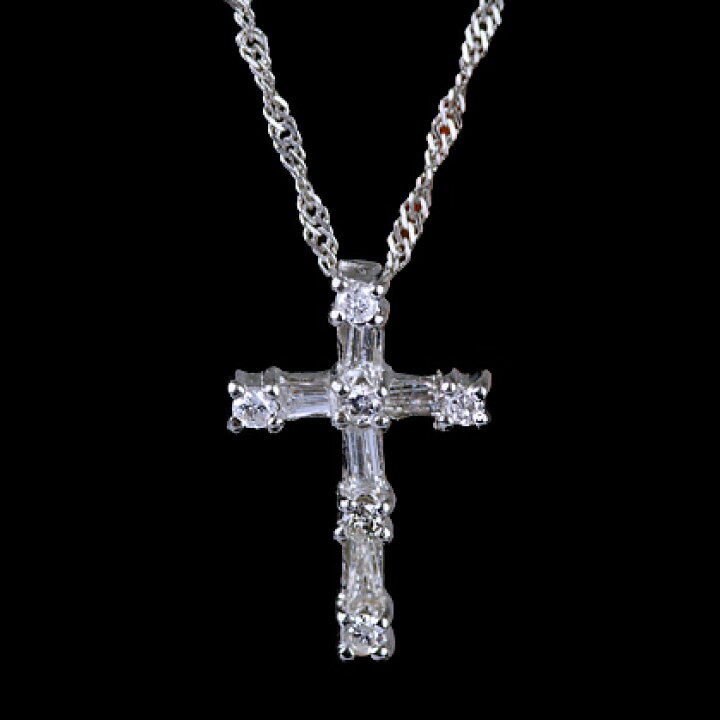 楽天市場】ダイヤモンド クロス ペンダント 0.2ct Pt900 十字架【限定1 