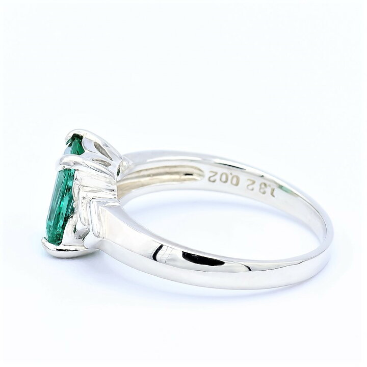 楽天市場】エメラルド リング 1.2ct Pt100 : ubazakura