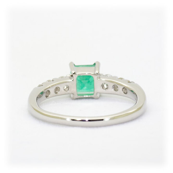 楽天市場】エメラルド リング 0.7ct Pt900 : ubazakura