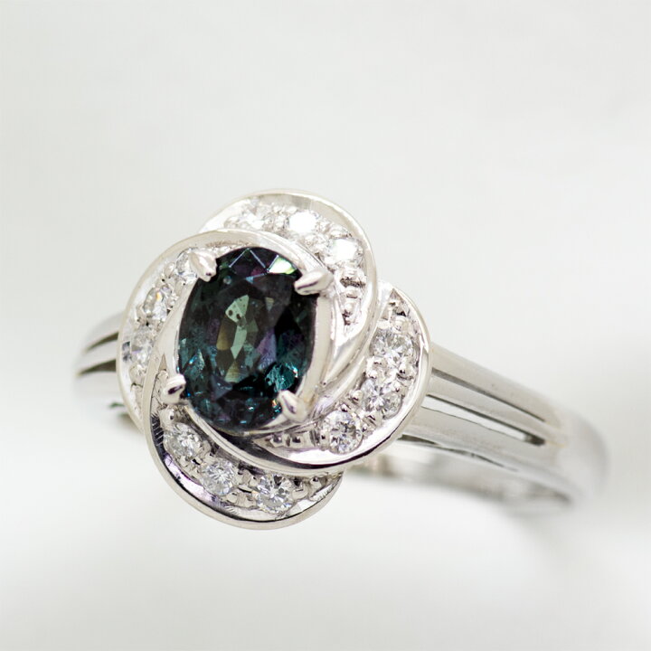 楽天市場】カラーチェンジガーネット リング 1.0ct Pt900 新品仕上げ済 