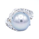 ブラックパール リング 13mm Pt100