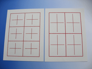 半紙・美濃版 下敷き 白2mm(30×40)罫線入名無 書道用品 書道 習字