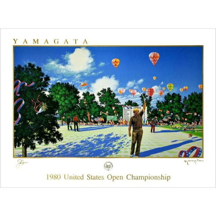 楽天市場】絵画 ヒロヤマガタ ヒロ・ヤマガタ 1980 United States Open 