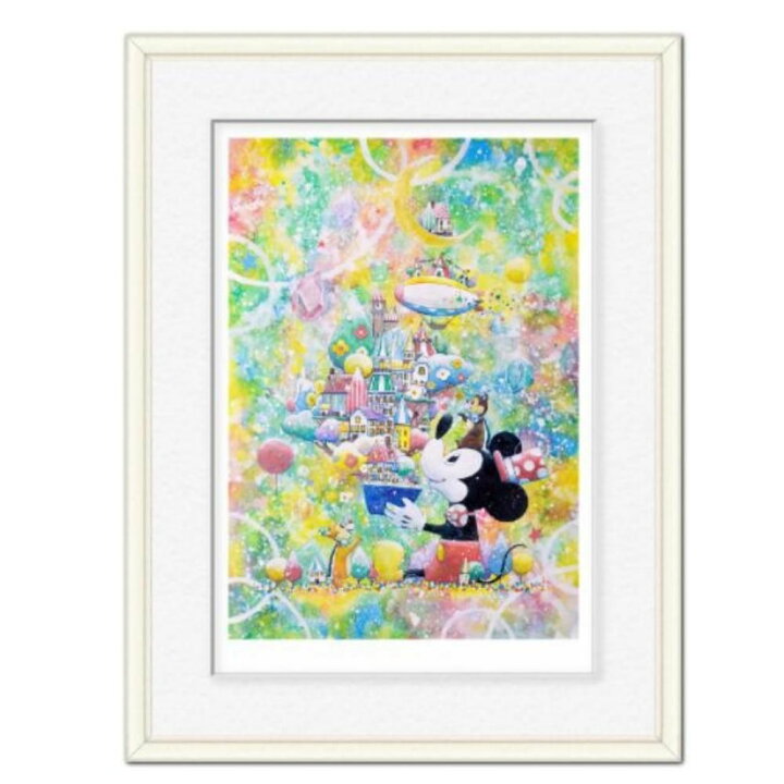 楽天市場】ディズニー 版画 ミッキー ミニー 夢の世界 9215 版画 