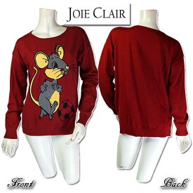 秋冬　【合わせ買い対象】 　イタリア "JOIE CLAIR"　キュートなマウス柄セーター　サイズTU【当初12315】